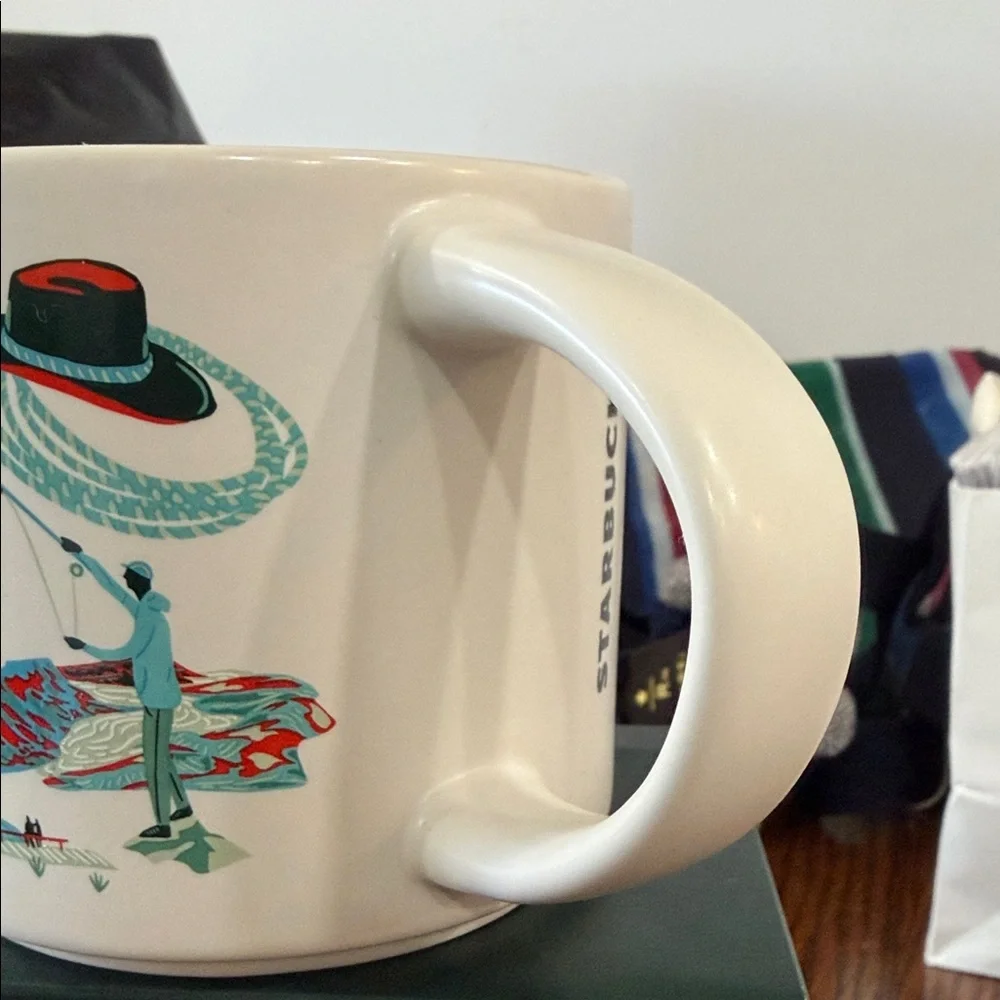 Starbucks Wyoming Mug with Vibrant Illustrations